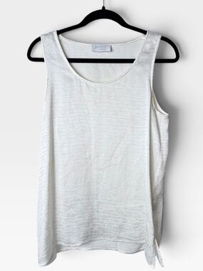 Jeune Otte Silk Tank Top Size Small Luxury Minimalist 100% Silk Summer (M)